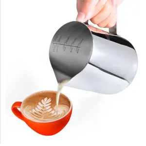 Gesundes Metall Küchen geschirr Edelstahl 304 Latte Barista Kaffee Milch Schaum krug