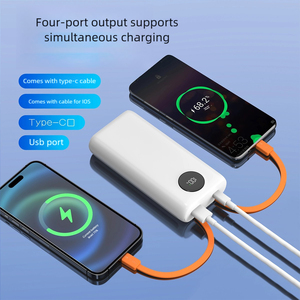Atacado PD 22.5W Mini Powerbank Construir em Cabo de Alta Capacidade 20000mAh Carregador Portátil Power Bank para Telefone - Product Image 2