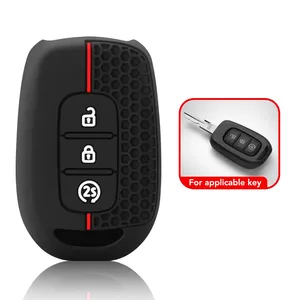 Étui de clé en silicone pour Dacia Sandero Stepway Logan Duster pour Renault Clio 5 Dokker Logan Stepway Clio 5 SS2 Renault <span class=keywords><strong>Twingo</strong></span> - Product Image 2