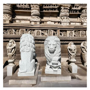 En vente moderne de Style européen chinois <span class=keywords><strong>Sculpture</strong></span> décorative extérieure Big Stone Lion Statue - Product Image 1