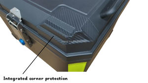 Maleta Superior para Motocicleta de 45L, Impermeable, de ABS y PP, con Capacidad para <span class=keywords><strong>2</strong></span> <span class=keywords><strong>Cascos</strong></span>, Caja de Equipaje de Liberación Rápida con Respaldo - Product Image 4