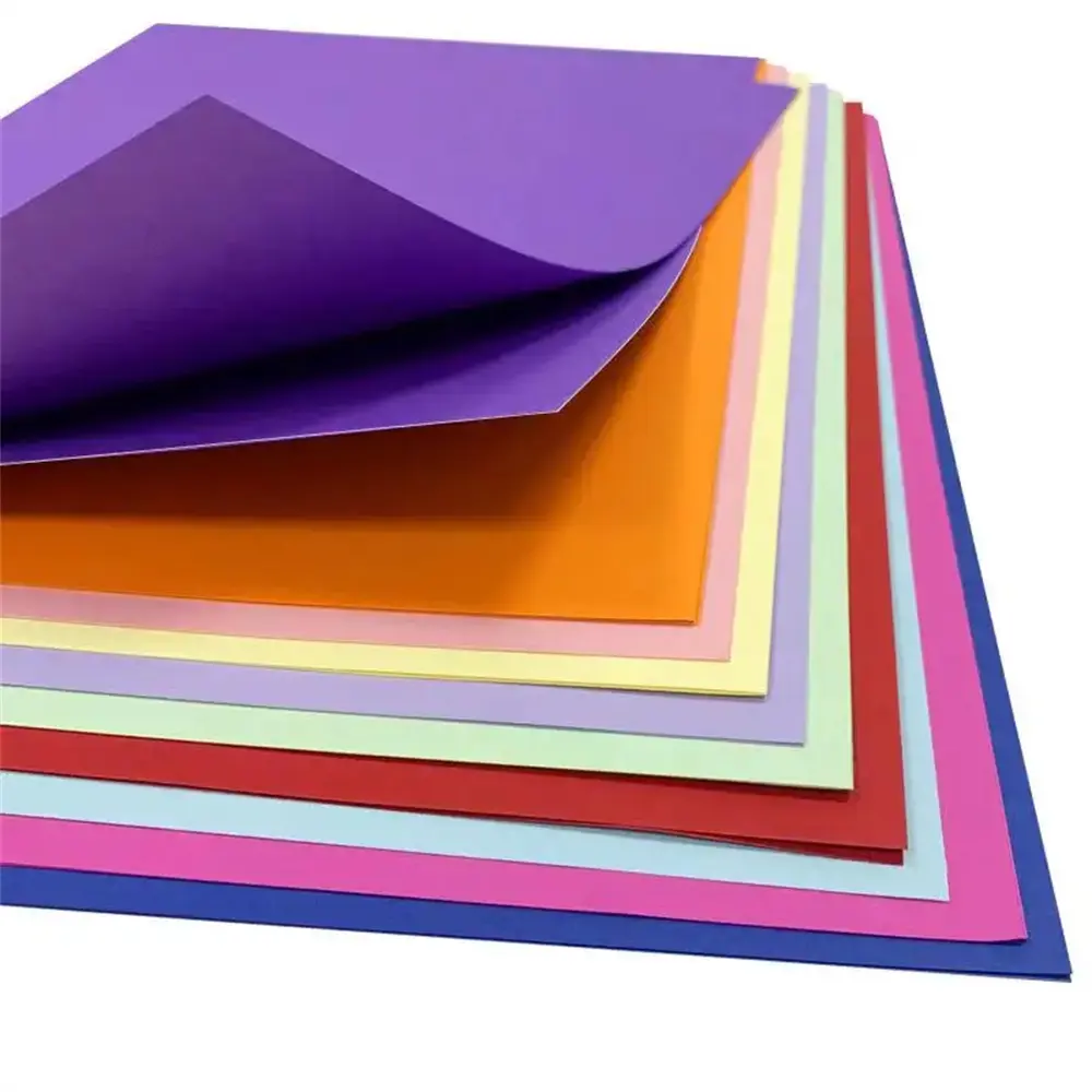 Feuilles colorées à prix compétitif Papier carton dur pour impression couleur artisanale