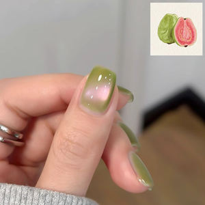 Muestras Gratis de Esmalte de Uñas en Gel con Cuentas de Vidrio de Guayaba, Efecto Ojo de Gato, Cristal Reflectante, Diamante 9D, Gel Ojo de Gato OEM - Product Image 6