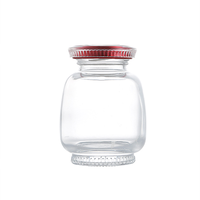 Bocaux en verre transparent de haute qualité, vides et scellés, de 80 ml, 120 ml, 180 ml, 360 ml, pour confiture, nid d'oiseau, pudding, miel, en portions.
