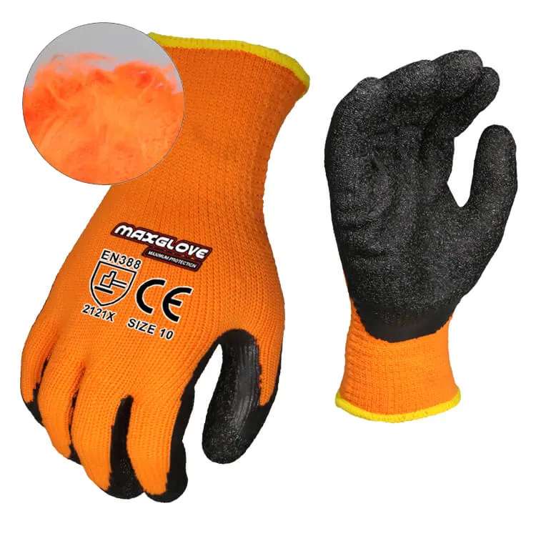 MaxiPact nouveau latex anti-rides enduit hiver anti-dérapant jardin épaissir thermique travail gants de sécurité utilisation pour pelle à neige