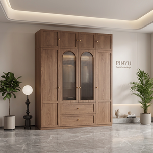 <span class=keywords><strong>Armadio</strong></span> in vetro leggero stile Mid-Century, smontabile e autoportante, per camera da letto e uso commerciale - Product Image 3