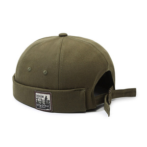 Versátil Unisex Retro Streetwear Hip-hop Yuppie gorra Sin borde sombrero tejido impreso gorra de punto ajustable elegante Casual Skullcap - Product Image 4
