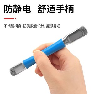 Brosse à double tête pour cuisinière à gaz, en fil d'acier, multifonctionnelle, pour nettoyer la surface de cuisson de la cuisine - Product Image 4