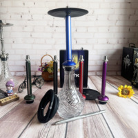 Nouvelle chicha ALPHA Echo en alliage d'aluminium durable et écologique, finition givrée, multicolore, en vente flash