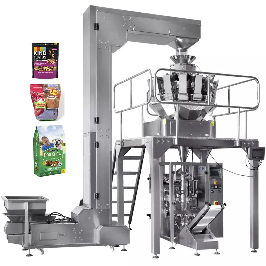 自動150袋/分スナック豆ピスタチオペストリーパフ食品高速包装機