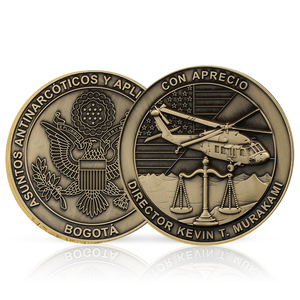 Euramerican Antique Bronze Rétro Tarot Pièce Antique Laiton Constellation Géomancie Pièce Croix Logo Fengshui Souhait Bénédiction Cadeau - Product Image 1