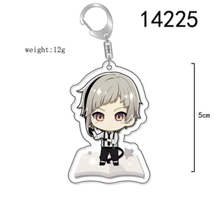 Porte-clés en acrylique double face transparent pour les fans, accessoire de dessin animé japonais, <span class=keywords><strong>Bungo</strong></span>, cadeau pour fans - Product Image 6