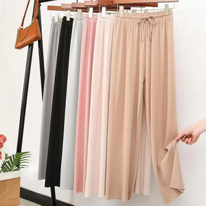Loose Plus Size Women's Striped Pajama Pants <b>Harem</b> Style Eco-Friendly 100% Cotton ODM Spring Sleepwear - Product Image 2
