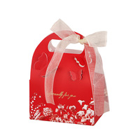 Boîte à bonbons de mariage à texture papillon simple Nouveau style Papier kraft Nidification pour bougies Cadeaux de vacances Sac à bonbons de mariage