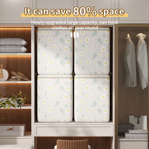 Bolsa organizadora de tela no tejida de gran capacidad para ropa, embalaje móvil, bolsa de Manta, bolsa de almacenamiento de edredón - Product Image 3