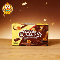 Vente en gros de confiture de chocolat sucrée en forme de pizza personnalisée avec biscuits