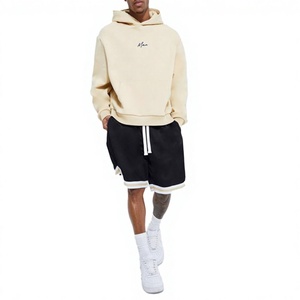 Ensemble de shorts à capuche pour homme de haute qualité, écologique, séchage rapide, streetwear tendance, tenue décontractée, séances de gym, entraînement sportif - Product Image 1