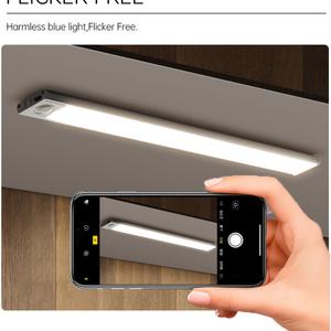 Luces LED para Debajo del Gabinete, Sensor de Movimiento Nocturno, Espejo de Baño con Luz LED, 3 Temperaturas de Color, Atenuación Suave, Sin Parpadeo, CE/FCC/RoHS - Product Image 5