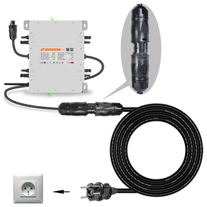 Câble d'extension solaire AC EU Plug vers BC01 de 2M/5M |   Câble micro-onduleur 3 conducteurs 14AWG 220V W754 - Product Image 1