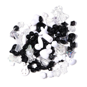 Cartoon Pattern DIY Handmade Beaded Accessories Fashionable <b>Acrylic</b> Loose <b>Beads</b> for Mobile Phone Chains Jewelry Making - Product Image 2