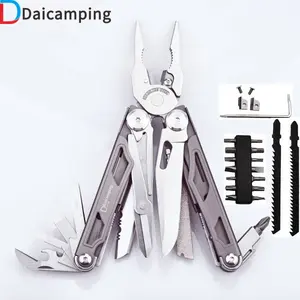 Daicamping DL30 parte sostituibile multiutensile a mano set Multi-utensile Cutter pinze di sopravvivenza Multi-utensili coltello pieghevole multifunzionale