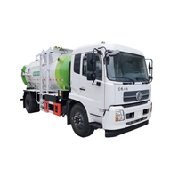 Camion professionnel de collecte des déchets alimentaires de 12 m³ Dongfeng 4x2 à chargement arrière pour l'élimination des déchets de cuisine