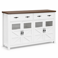 Buffet moderne blanc en bois avec tiroirs pour salon et cuisine – Meuble de salle à manger en gros