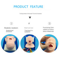 Maniquí de Entrenamiento para Intubación Traqueal Neonatal SCIEDU, Modelo de Entrenamiento Médico para Reanimación Neonatal con Demostración Instructiva