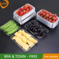 China Groothandel Transparante Wegwerp Pla Voedsel Container Custom Clamshell Plastic Verpakking Voor Dessert