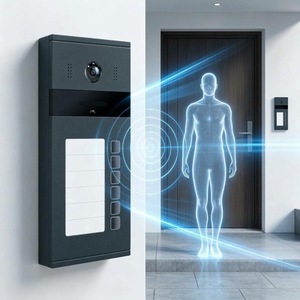 Vidéophone intelligent Hiwink IP65 en acier, 2 fils, contrôle à distance via l'application Tuya, écran tactile étanche, 4 extérieurs 8 intérieurs - Product Image 1