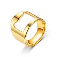Offres Exceptionnelles Bague Décapsuleur Punk Créative Multifonction en Acier Inoxydable pour Homme