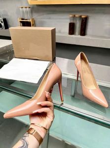 <span class=keywords><strong>Chaussures</strong></span> élégantes et sexy pour femme, nouveau style 2026, à bout pointu, talon aiguille, à enfiler, en cuir verni nude, décolletées, semelle extérieure en caoutchouc - Product Image 6