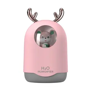 New cute pet USB mini humidifier bedroom night light mute aromatherapy hydrating spray mini humidifier