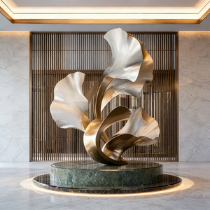 Stainless Steel 3D Metal Sculpture Customized Outdoor Decoration Garden <strong>Life</strong>-<strong>size</strong> <strong>Statue</strong> All for Decoration - Product Image 1