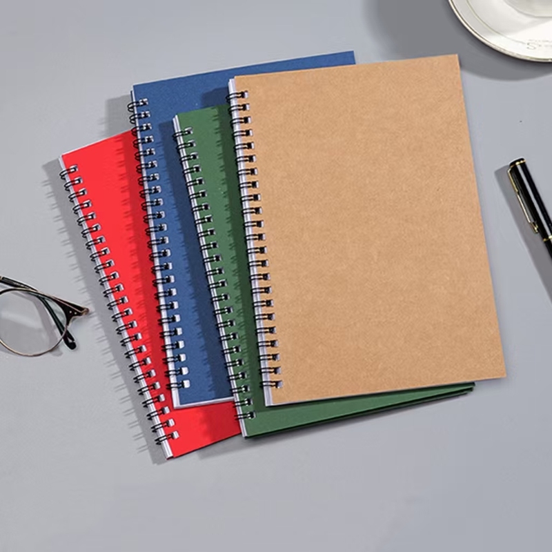 Spiral Kraft Paper A5 Notebooks Minimalist