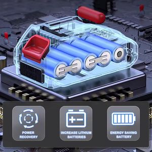 21V không chổi than không dây tác động khoan 2 Pin 2000 mAh 45 nm Mô-men xoắn tối đa 10 mm khoan bit 35 + 3 mô-men xoắn cài đặt 24 phụ kiện - Product Image 6