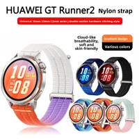 Bracelet de montre en nylon dégradé pour Huawei GT Runner 2, bracelet de remplacement 20 mm 22 mm