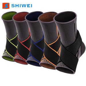 Shiwei Adjustable Compression <b>Ankle</b> Brace For Running Basketball Football <b>Support</b> Protection Unisex Adult Size One Size - Product Image 2