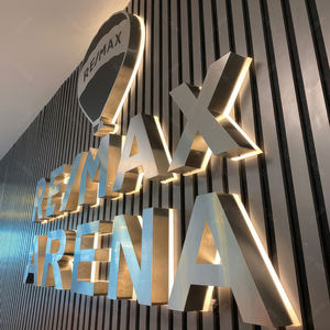Letrero LED para Tienda, Letrero Comercial Premium de Metal con Halo Iluminado, Letrero con Letras Iluminadas por LED, Logotipo Retroiluminado para Espacio Comercial - Product Image 2