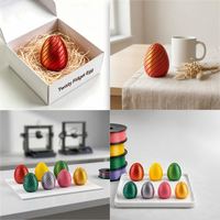 Fast Shipping Biodegradable PLA Material Articulated Spiral Egg Toy with Multi-Color Options - Manufacturer Direct