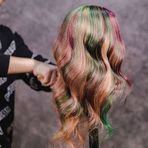 La fábrica al por mayor 100% pelo real modelo femenino cabeza entrenamiento peluca peluquería escuela enseñanza - Product Image 5