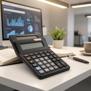 Double-Sided Screen Desktop Financial Computer Creative Digital Calculator Gift for School Office <b>Calendar</b> Use - Product Image 5