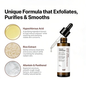 차아염소산 필 샷 각질 제거 세럼 쌀 추출물 판테놀 보습 죽은 피부 세포 및 모공 블랙헤드용 - Product Image 5