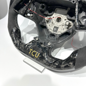 Volante Deportivo de Fibra de Carbono Forjado Personalizado con LED para Chevrolet <span class=keywords><strong>Camaro</strong></span> C7 C8 Corvette, Venta Directa de Fábrica - Product Image 4