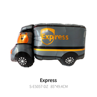 Cymylar Officier Ours Police Voiture Ballons Ambulance Camion Express Feuille Ballon pour Anniversaire Graduation Fête Décoration