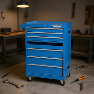 Carrello Portautensili Industriale M4 Ultra Pro con 5 Cassetti, Ruote Bloccabili e Piano Superiore Rimovibile in Metallo - Product Image 2