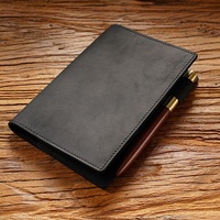 Couverture de livre en cuir de vachette véritable A5 A6 avec logo personnalisé, étui de protection pour journal relié, papeterie vintage en gros, cadeau, cahier
