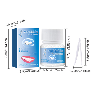 Nouveau kit de réparation <span class=keywords><strong>dentaire</strong></span> temporaire, dents artificielles modelables pour les dents manquantes ou cassées, colle solide, prothèse <span class=keywords><strong>dentaire</strong></span> en acrylique, fausses dents - Product Image 2