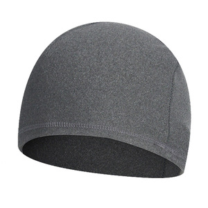 Fleece Lined Cycling Cap Dark Gray Warm Windproof Winter Outdoor Sports <b>Hat</b> Unisex Mountaineering Ski Helmet Liner - Product Image 1