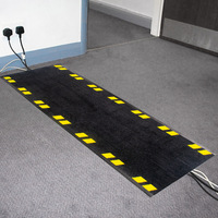 Alfombrillas de Seguridad para Cables, Protector de Piso, Alfombra de Goma para Cubrir Cables